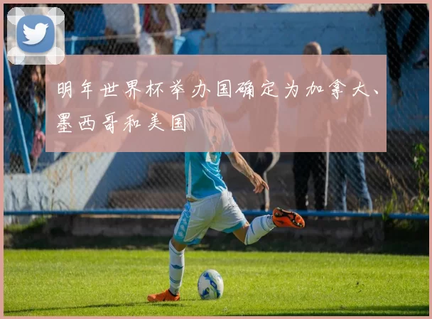 明年世界杯举办国确定为加拿大、墨西哥和美国