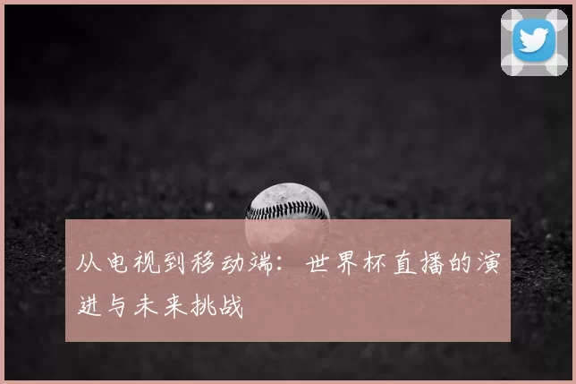 从电视到移动端：世界杯直播的演进与未来挑战