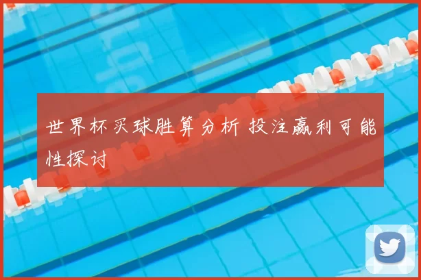 世界杯买球胜算分析 投注赢利可能性探讨